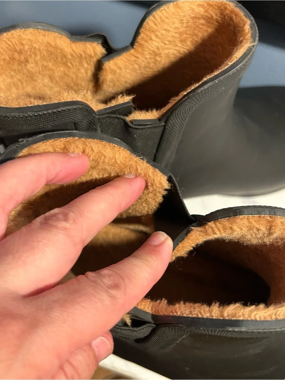 Chooka Waterproof Fur Lined Utility Boots Ankle Rain Booties